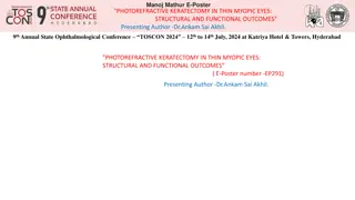 Photorefractive Keratectomy in Thin Myopic Eyes: Outcomes Study at TOSCON 2024