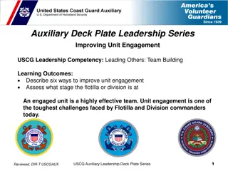 Strategies for Improving Unit Engagement in USCG Auxiliary