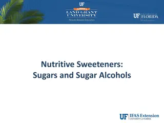 Nutritive Sweeteners and Added Sugars in the American Diet