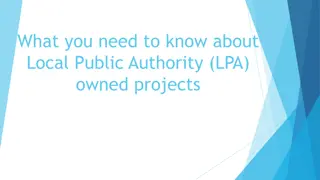 Understanding Local Public Authority-Owned Projects