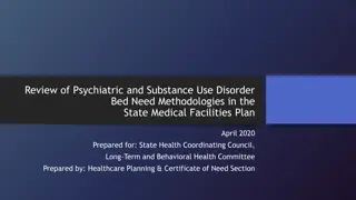 Review of Psychiatric and Substance Use Disorder Bed Need Methodologies