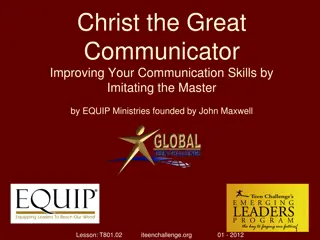 Mastering Communication Skills: Lessons from Christ the Great Communicator