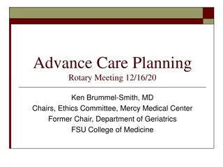 Overview of Advance Care Planning Process