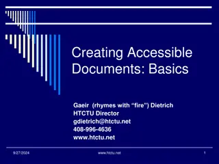 Creating Accessible Documents: Key Guidelines for Inclusive Content