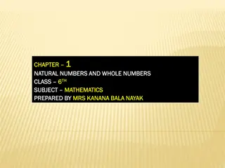 Understanding Natural Numbers, Whole Numbers, and Roman Numerals