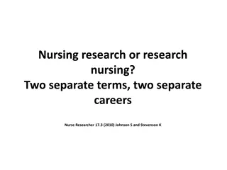 Nursing Research Careers and Opportunities in the UK