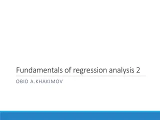 Regression Analysis Methods and Tests Overview