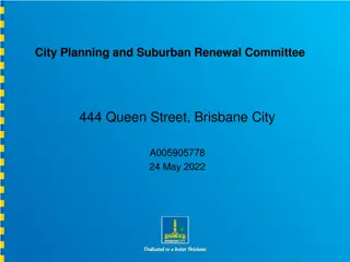 City Planning and Suburban Renewal Committee Project Overview