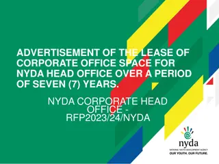 Lease of Corporate Office Space for NYDA Head Office - RFP2023/24/NYDA