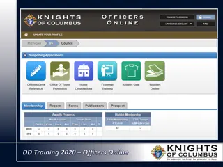 Guide for Knights of Columbus Officers Online Training 2020