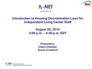 Housing Discrimination Laws for Independent Living Centers