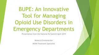 Managing Opioid Use Disorders in Emergency Departments