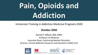 Chronic Pain, Opioids, and Addiction in Medicine