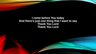 Heartfelt Gratitude: A Song of Thanks to the Lord