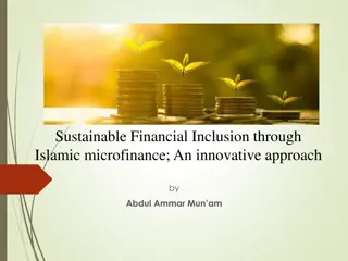 Sustainable Financial Inclusion through Islamic Microfinance