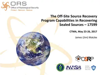 Overview of Off-Site Source Recovery Program Capabilities