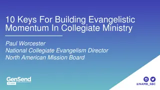 10 Keys for Evangelistic Momentum in Collegiate Ministry