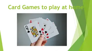 Fun Card Games to Play at Home