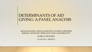 Determinants of Aid Giving: A Panel Analysis Insights