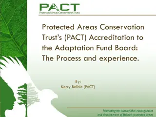 PACT Accreditation to the Adaptation Fund Board: Process & Experience