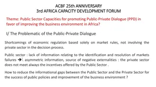 Enhancing Public-Private Dialogue for Development in Africa