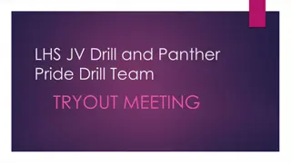 Join LHS JV Drill and Panther Pride Drill Team: Tryouts and Membership Details