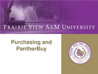 PVAMU Procurement Process and PantherBuy Training