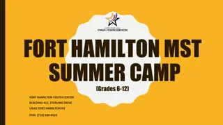 Fort Hamilton Youth Center MST Summer Camp Overview