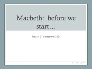 Understanding Shakespeare's Verse in Macbeth