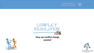 Conflict and Resolution Through Historical and Everyday Examples