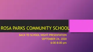 Rosa Parks Community School Back to School Night Presentation