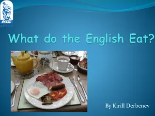 A Glimpse into English Dining Habits: From Breakfast to Dinner