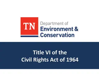 Compliance with Title VI Federal Requirements by TDEC