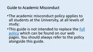 Guide to Academic Misconduct: Understanding Policies and Procedures