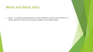 Dental Alloys and Their Applications