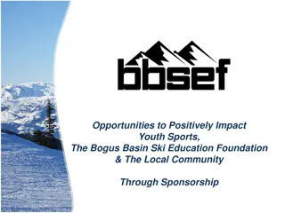 Sponsorship Opportunities to Support Youth Sports with Bogus Basin Ski Education Foundation