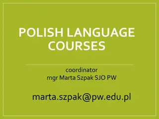 Polish Language Courses Information and Registration Details