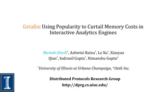 Getafix: Curtailing Memory Costs in Interactive Analytics Engines