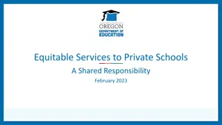 Equitable Services to Private Schools: Shared Responsibility and Requirements