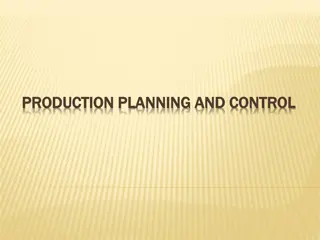 Production Planning and Control (PPC)