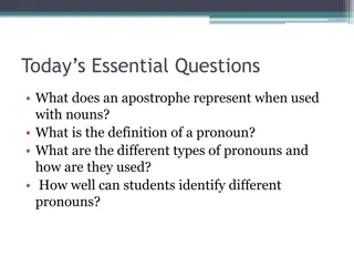 Apostrophes and Pronouns in Grammar