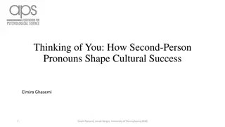 Influence of Second-Person Pronouns on Cultural Success