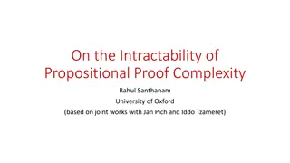 Propositional Proof Complexity and Lower Bounds