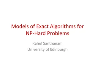 Advanced Techniques in Exact Algorithms for NP-Hard Problems