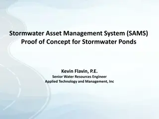 Stormwater Asset Management System (SAMS) Proof of Concept Overview