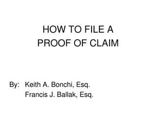 Steps to File a Proof of Claim in Bankruptcy Proceedings