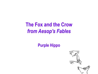 The Fox and the Crow: Aesop's Fable Images and Activities