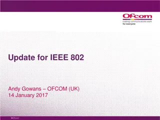 Update for IEEE 802 by Andy Gowans OFCOM (UK) January 2017