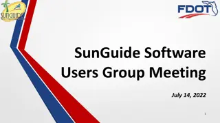 SunGuide Software Users Group Meeting Highlights