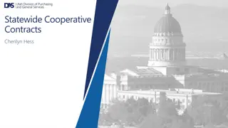 Guide to Statewide Cooperative Contracts in Utah